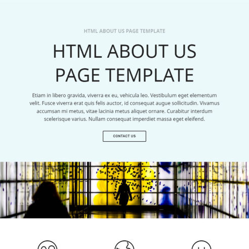 HTML About Us Page Template – Free Download