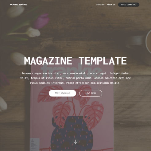 Magazine Template – Free Download