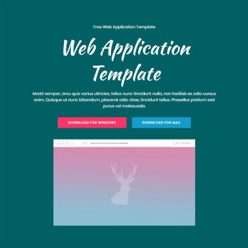Web Application Template – Free Download