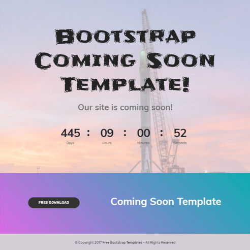 Bootstrap Header Template – Free Download