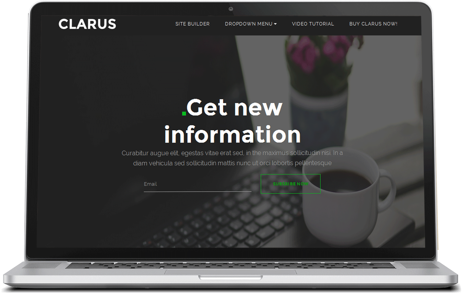Clarus free Mobirise Builder Theme preview