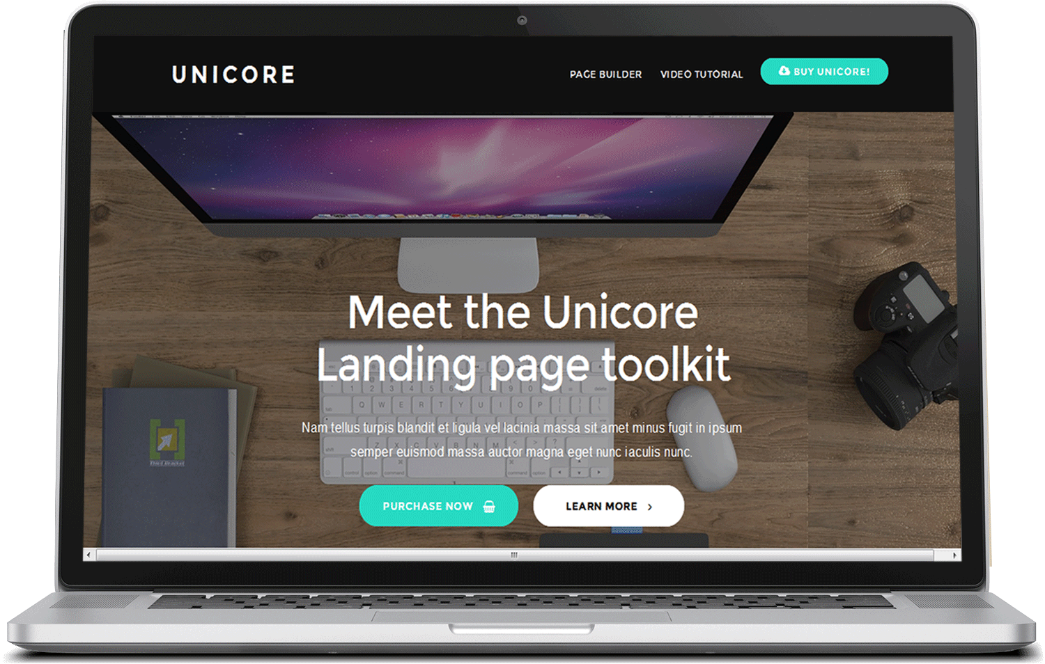 Unicore free Mobirise Builder Theme preview